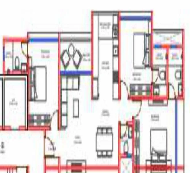 3 BHK floor plan