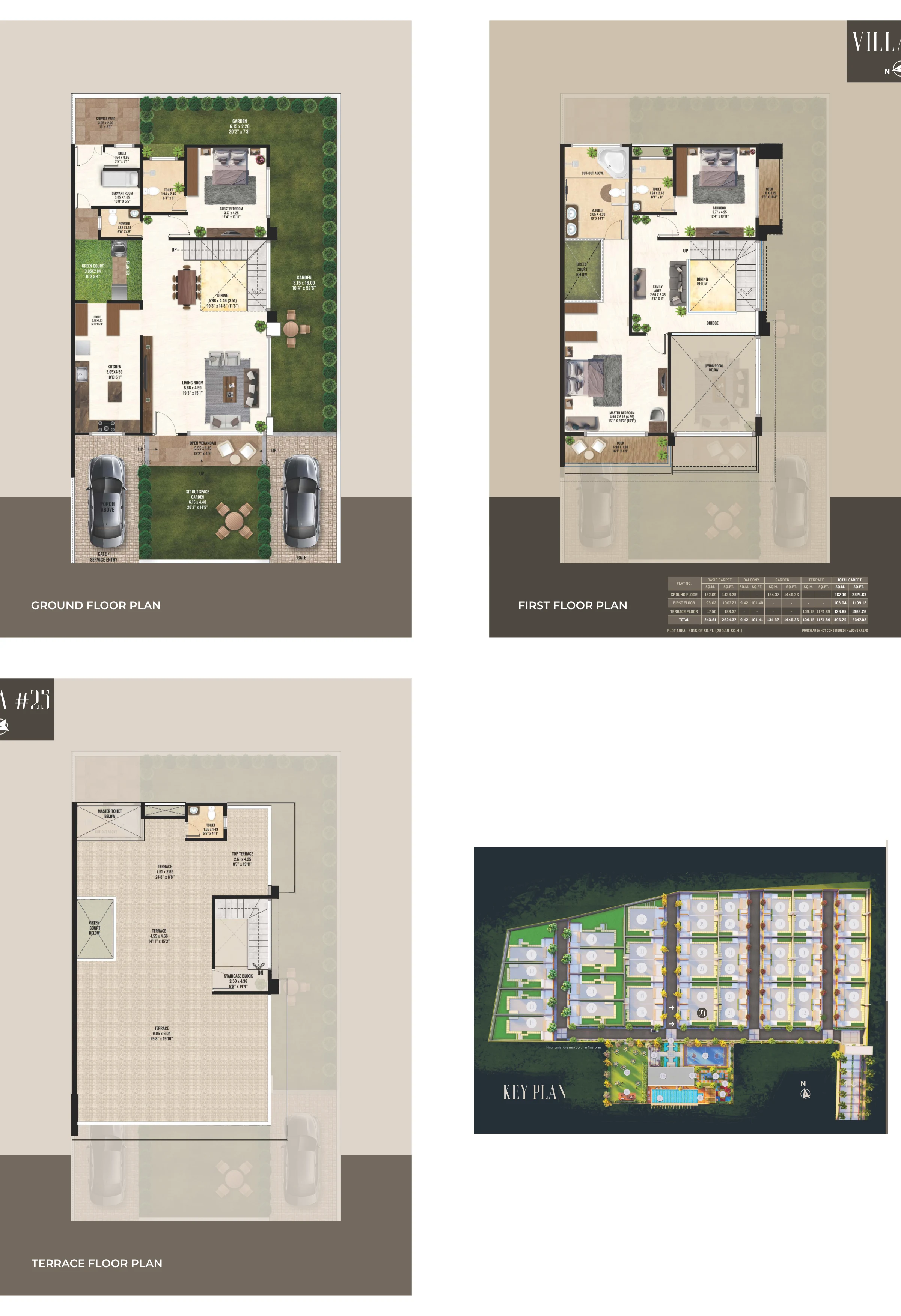 3 BHK floor plan