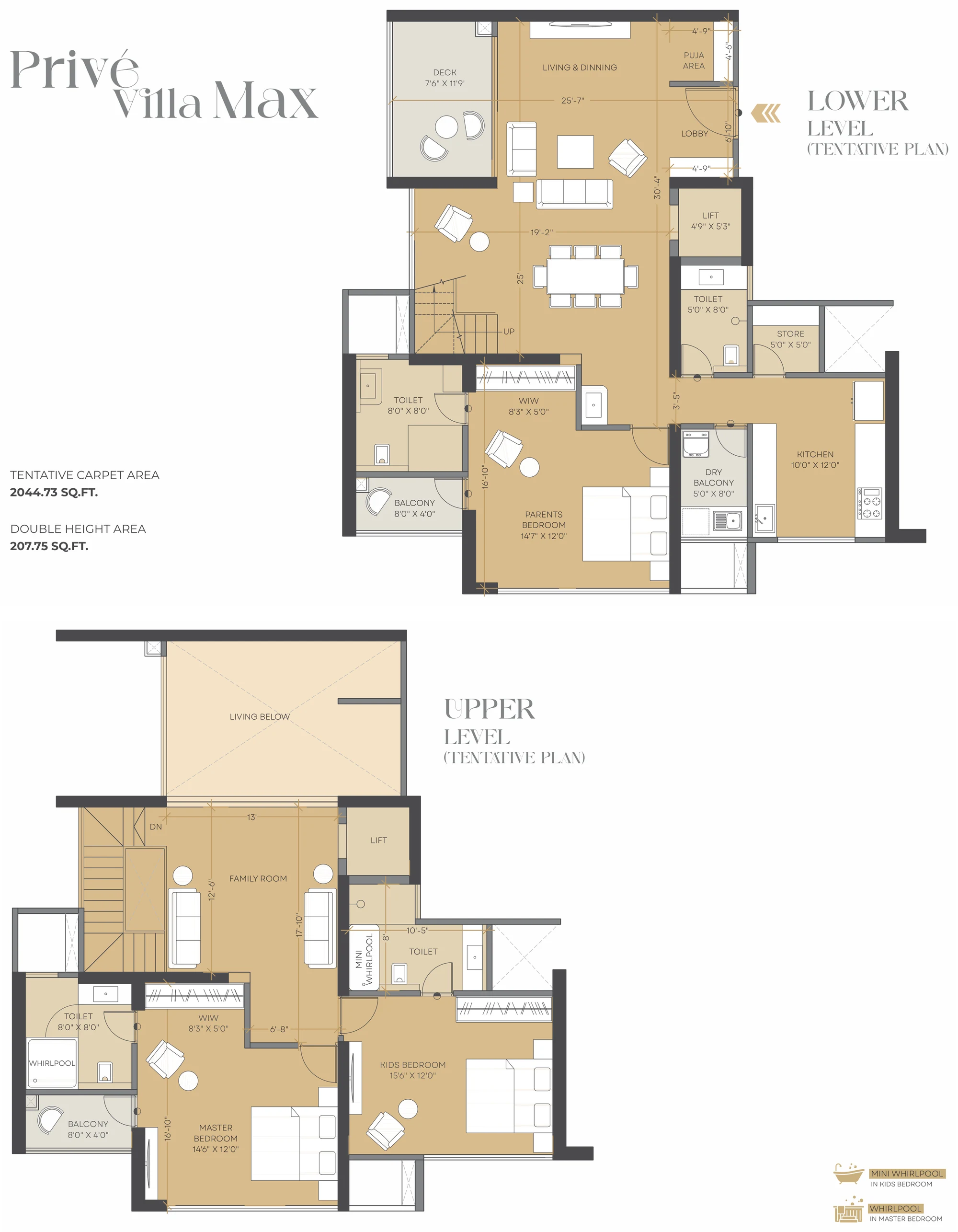 3 BHK floor plan