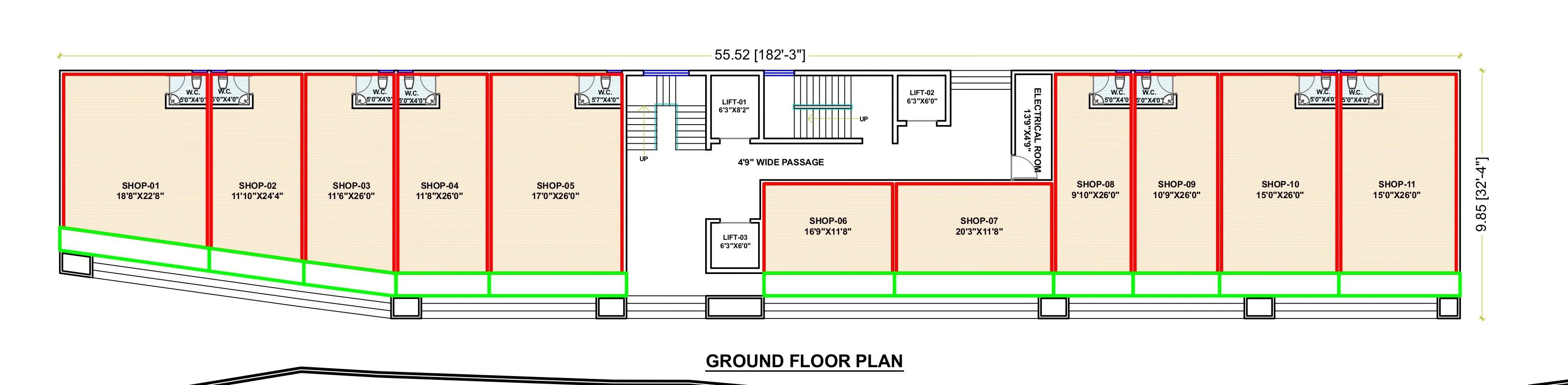 Shop floor plan