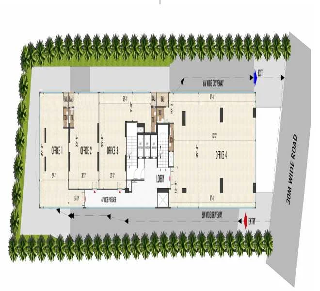 Office floor plan