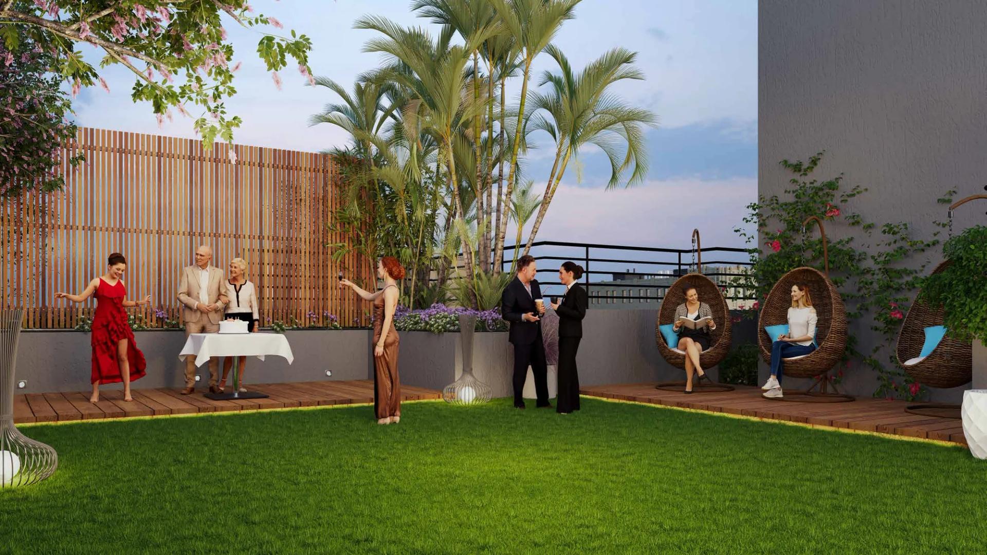 Rooftop party lawn at Sai Ratan (artist's impression)