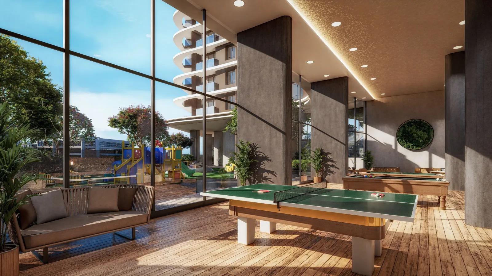 Indoor games lounge at Kohinoor Downtown, Wakad