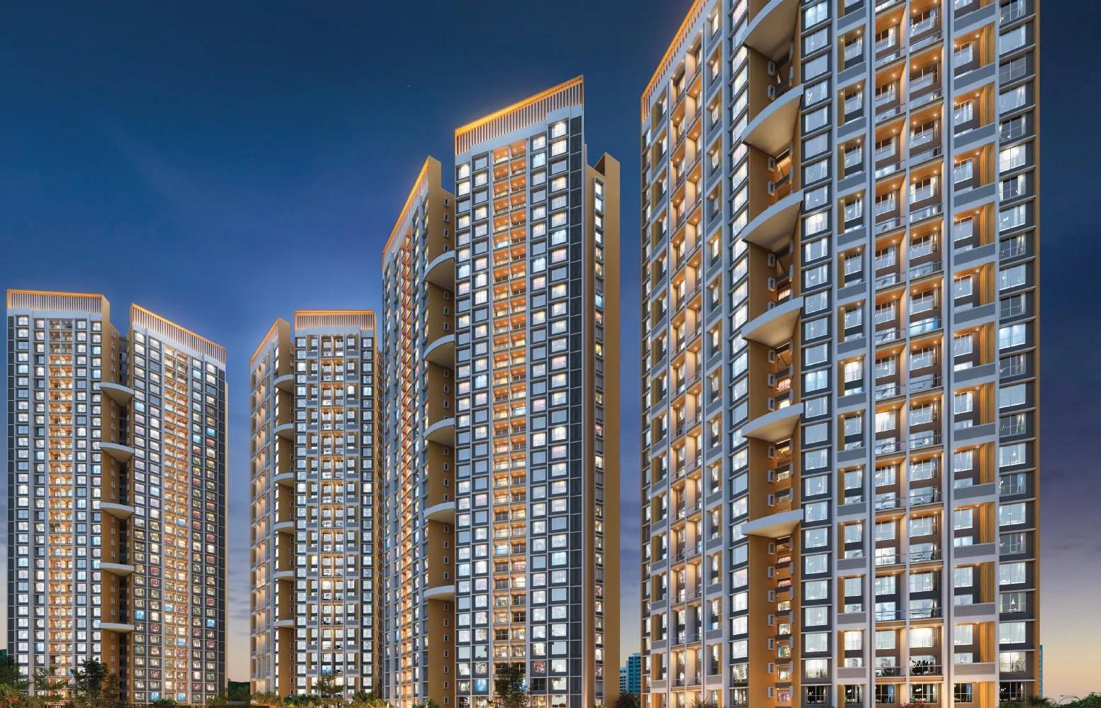Evening view of Gera Code Vroom towers, Hinjewadi Pune