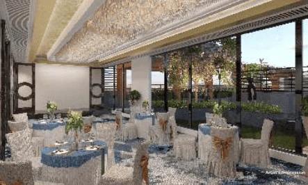 Banquet hall at Sai Kripa (artistic impression)