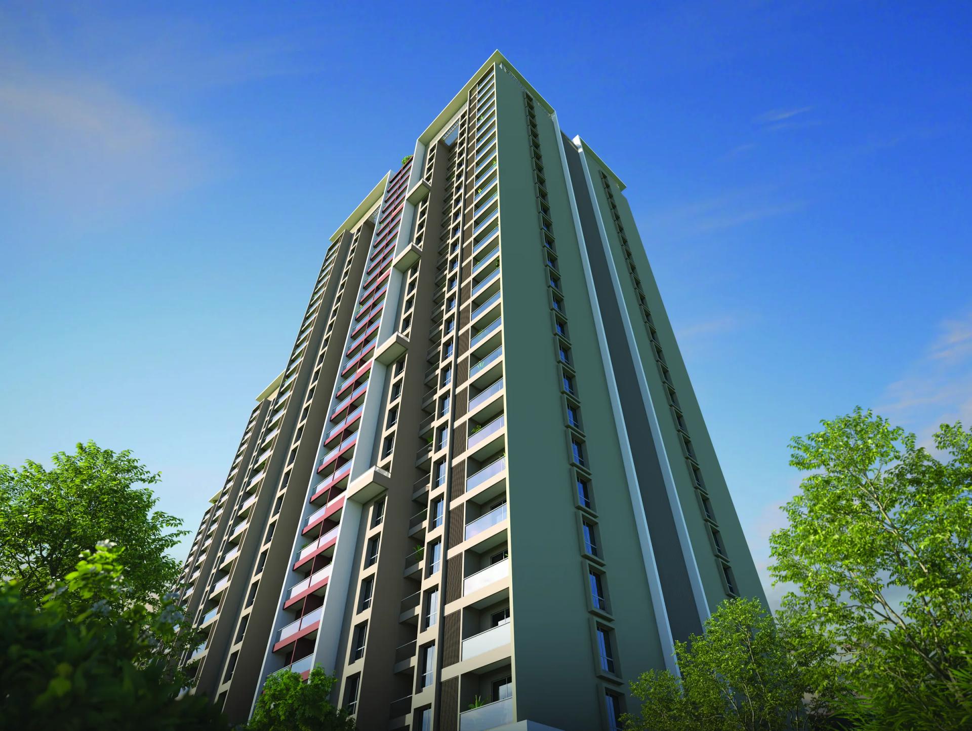 Mangalam Starview high-rise tower view (artist's impression)