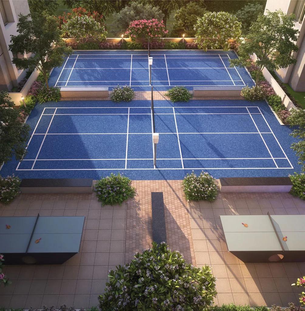 Clubhouse with infinity pool at Unique Youtopia, Kharadi
