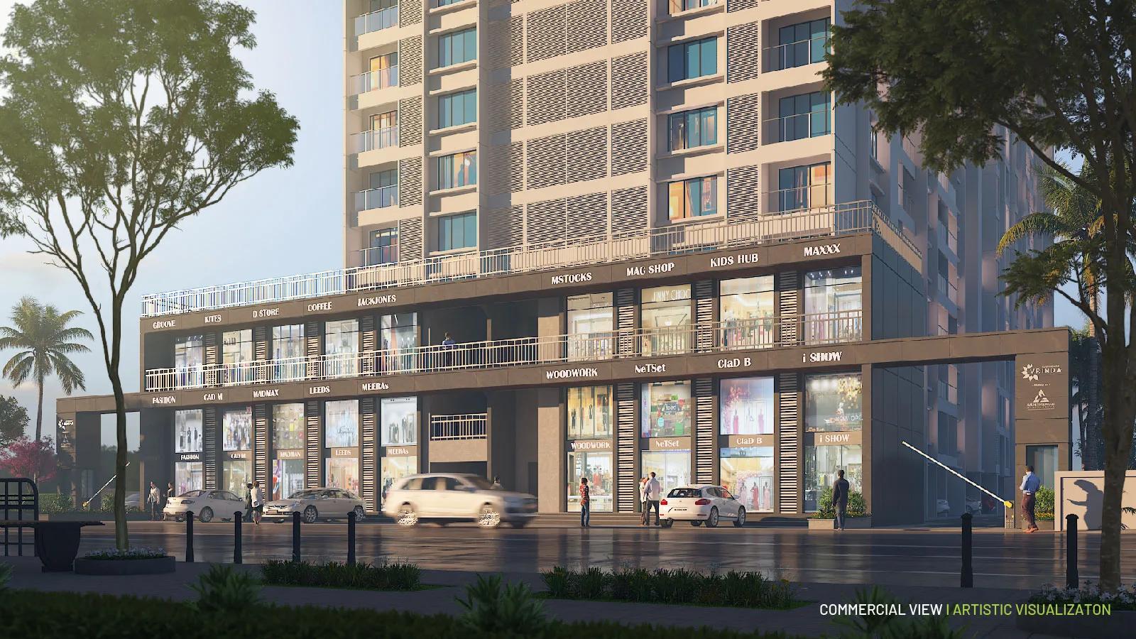 Maheshwaram Vrinda Ravet, commercial shop podium on the ground floor
