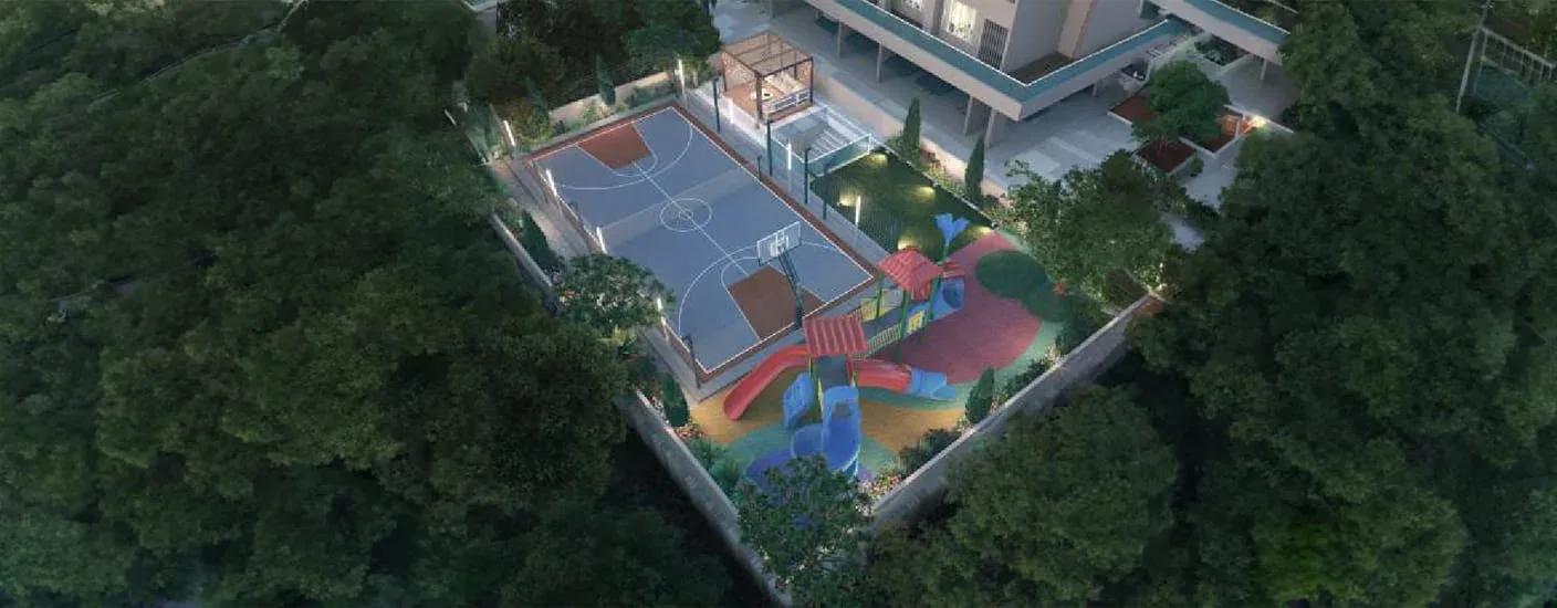 Multipurpose sports court and children's play area - The Arista, Pimple Nilakh, Pune