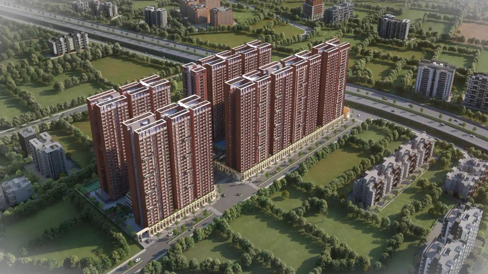 My Home Sanctuary aerial view of the towers
