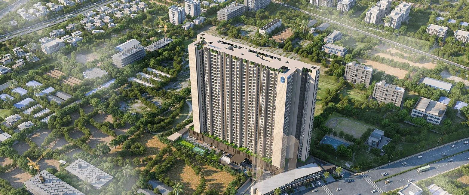 Aerial view of the towers and surrounding Wakad - Luxton by Saheel, Wakad, Pune